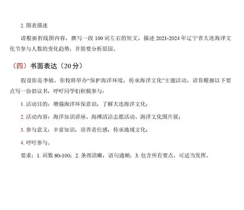 【辽宁中考英语】新题型解题+答案解析-第16张图片-四季读书网