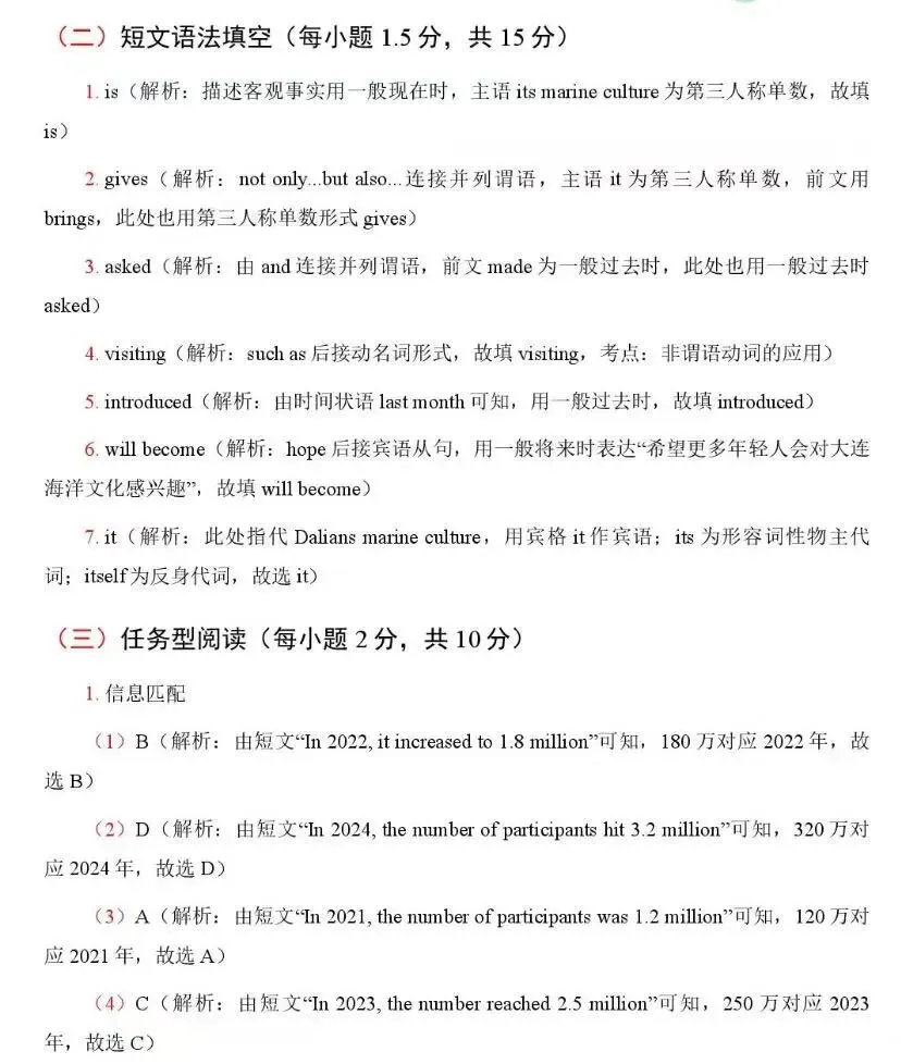 【辽宁中考英语】新题型解题+答案解析-第23张图片-四季读书网