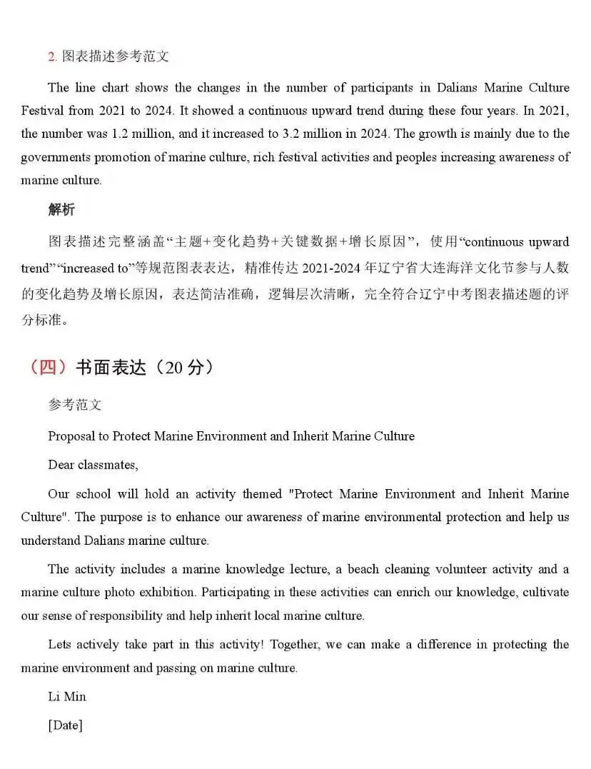 【辽宁中考英语】新题型解题+答案解析-第24张图片-四季读书网