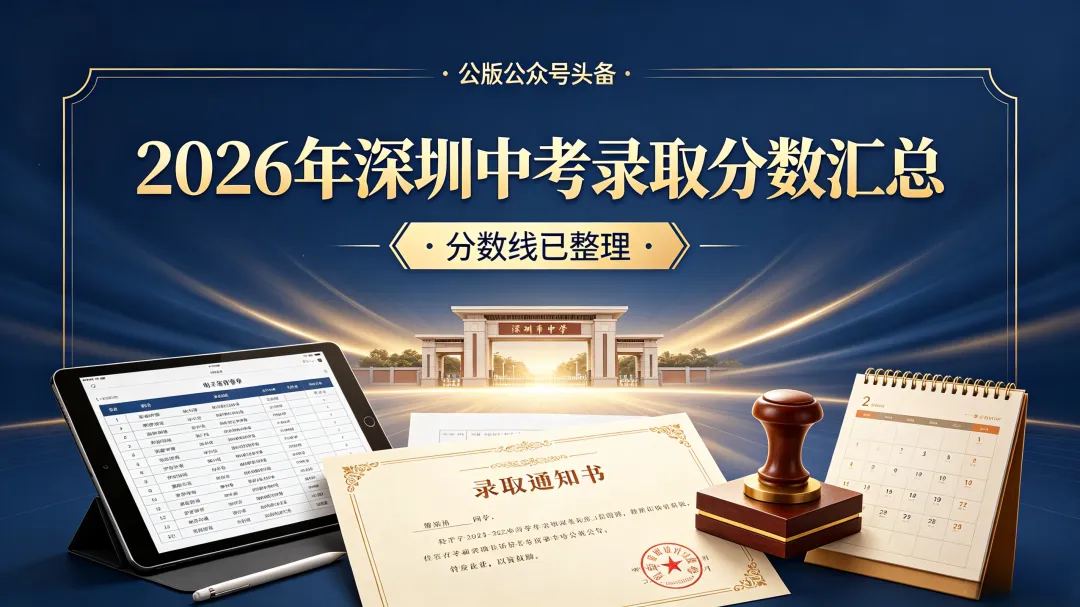 2026 年深圳中考录取分数汇总|四大 / 区属公办 / 中职三二分段分数线全整理-第1张图片-四季读书网