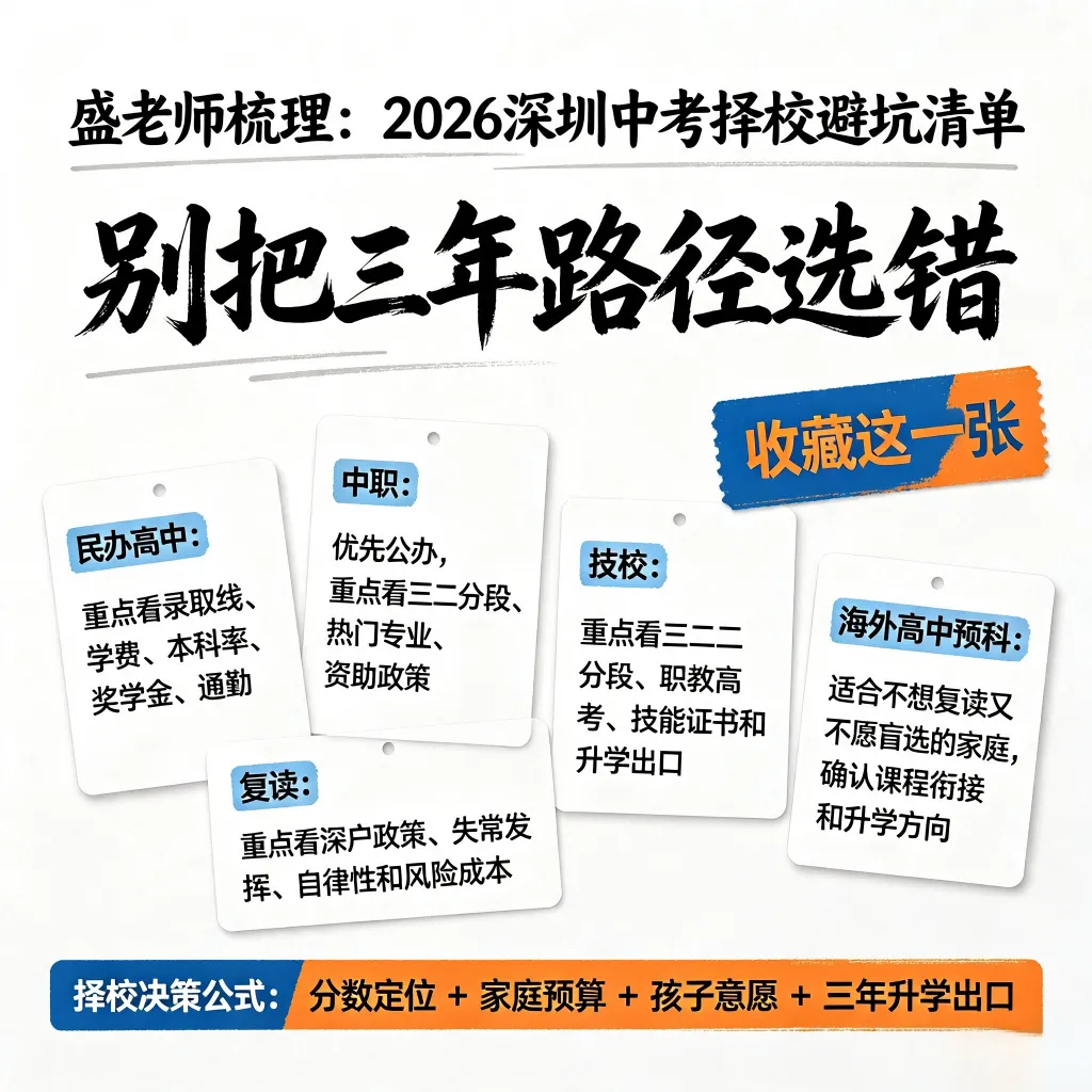 2026深圳中考出分后,这条＂非公办普高＂路径怎么选?给家长一份完整避坑指引-第3张图片-四季读书网
