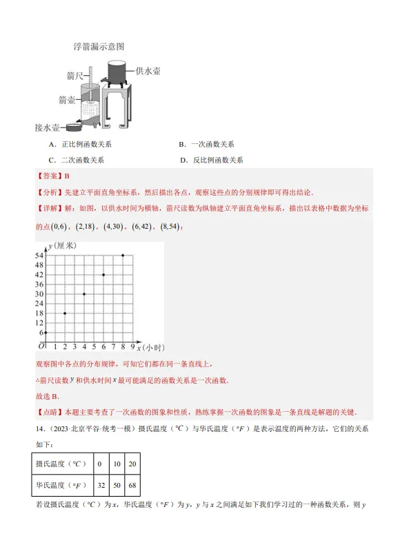 中考数学专题22--函数识别与图象信息-第12张图片-四季读书网