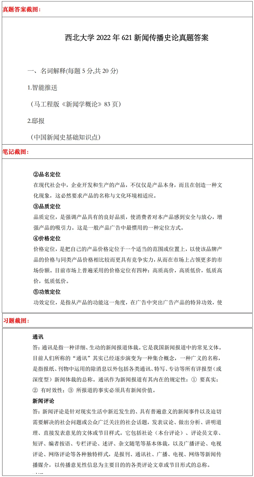 西北大学2027考研真题和资料 | 西北大学新闻学考研621新闻传播史论814新闻传播业务真题答案笔记习题!持续更新中……-第18张图片-四季读书网 西北大学2027考研真题和资料 | 西北大学新闻学考研621新闻传播史论814新闻传播业务真题答案笔记习题!持续更新中……-第18张图片-四季读书网