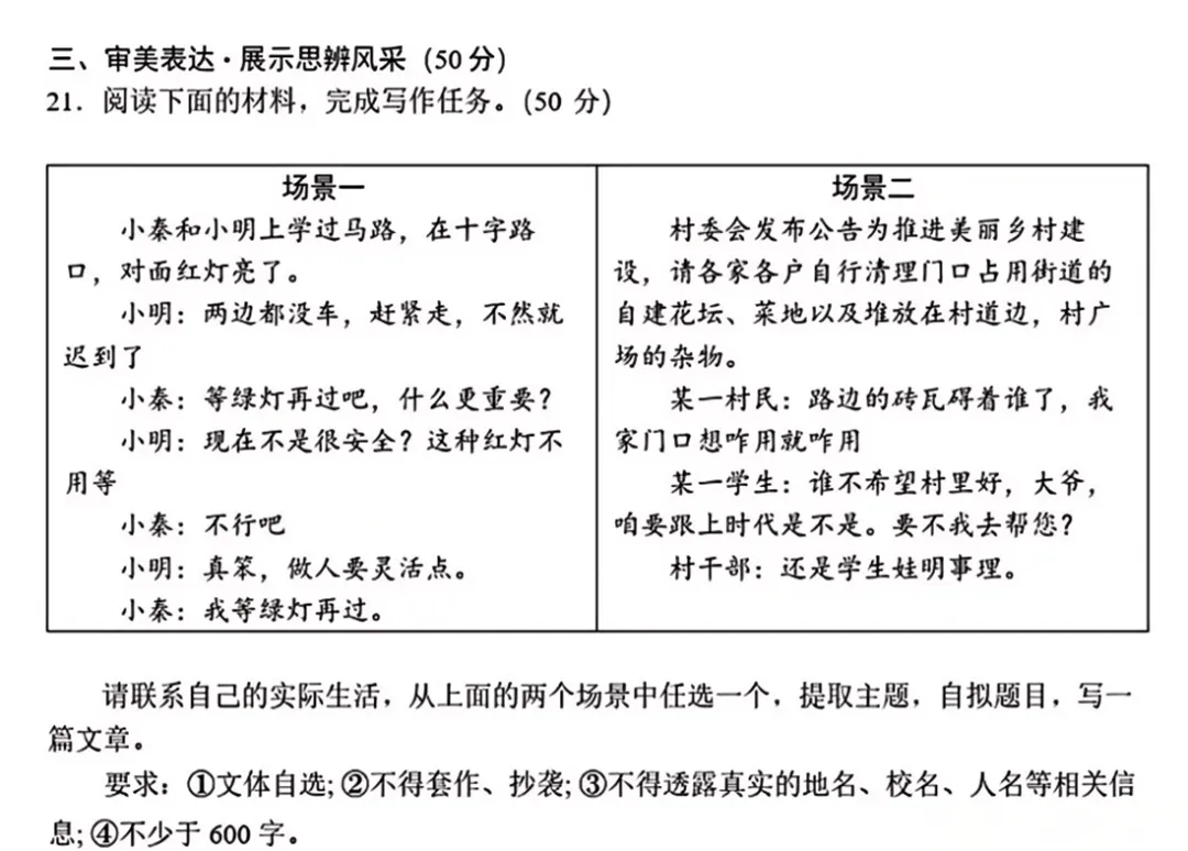 中考写作高分技巧:审题与立意精讲精练-第5张图片-四季读书网