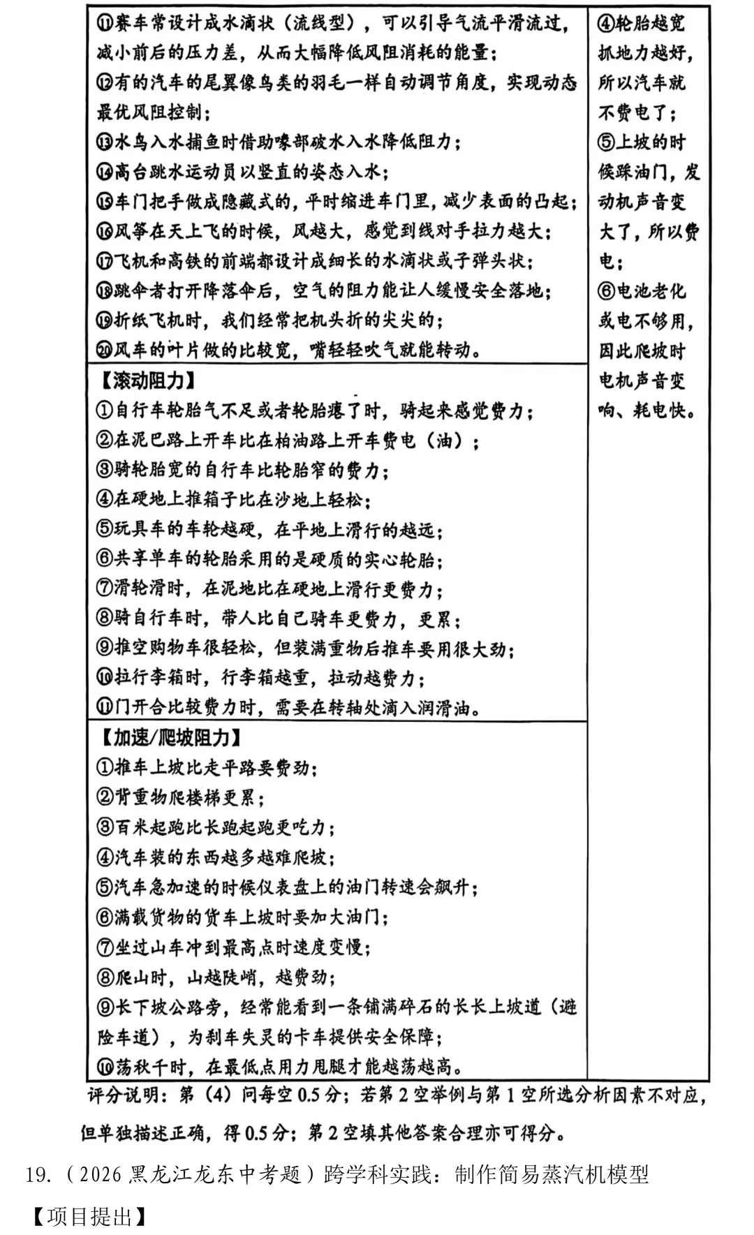 2026年中考物理跨学科实践题真题答案版-第14张图片-四季读书网