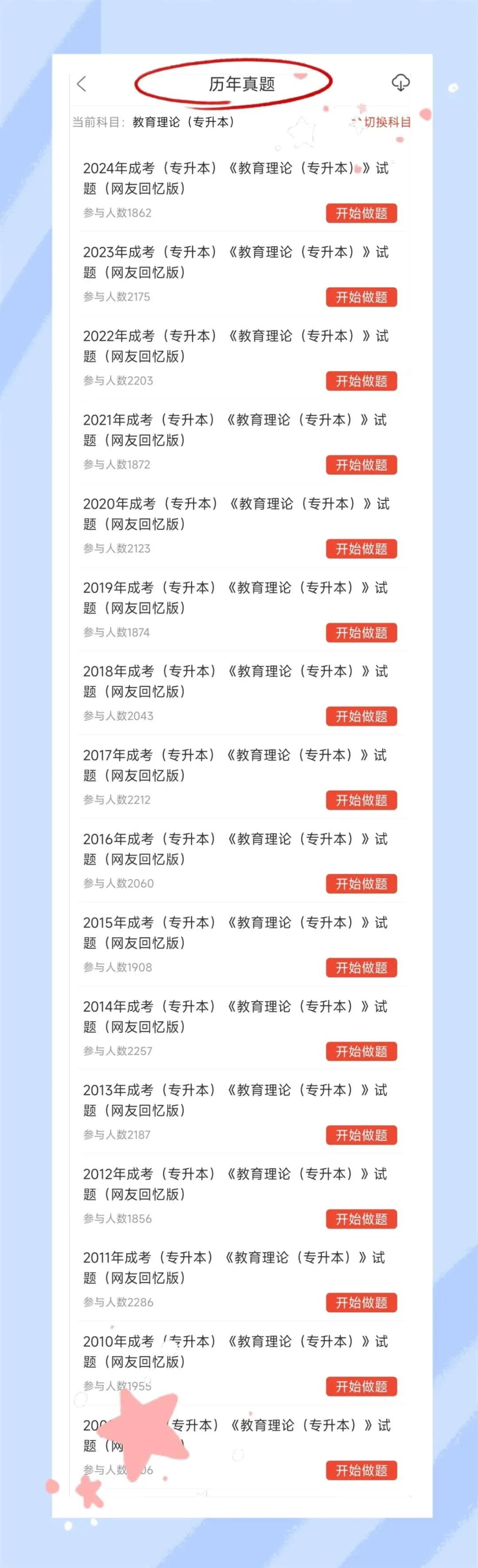 考前必刷!2026年全国成人高等考试《教育理论》(专升本)题库!【章节练习+历年真题+试卷+预测试卷+冲刺试卷+考前点题】-第5张图片-四季读书网