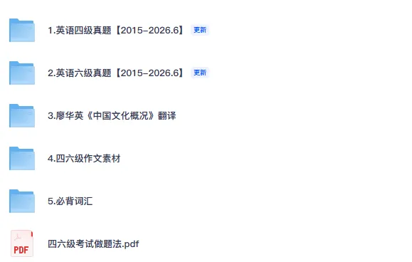 2016-2026.6英语四级六级真题及答案解析PDF版可打印-第1张图片-四季读书网