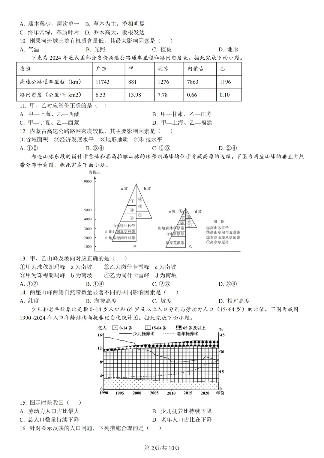 【试卷分享】嘉兴高二下期末【地理·含答案与解析】-第5张图片-四季读书网 【试卷分享】嘉兴高二下期末【地理·含答案与解析】-第5张图片-四季读书网