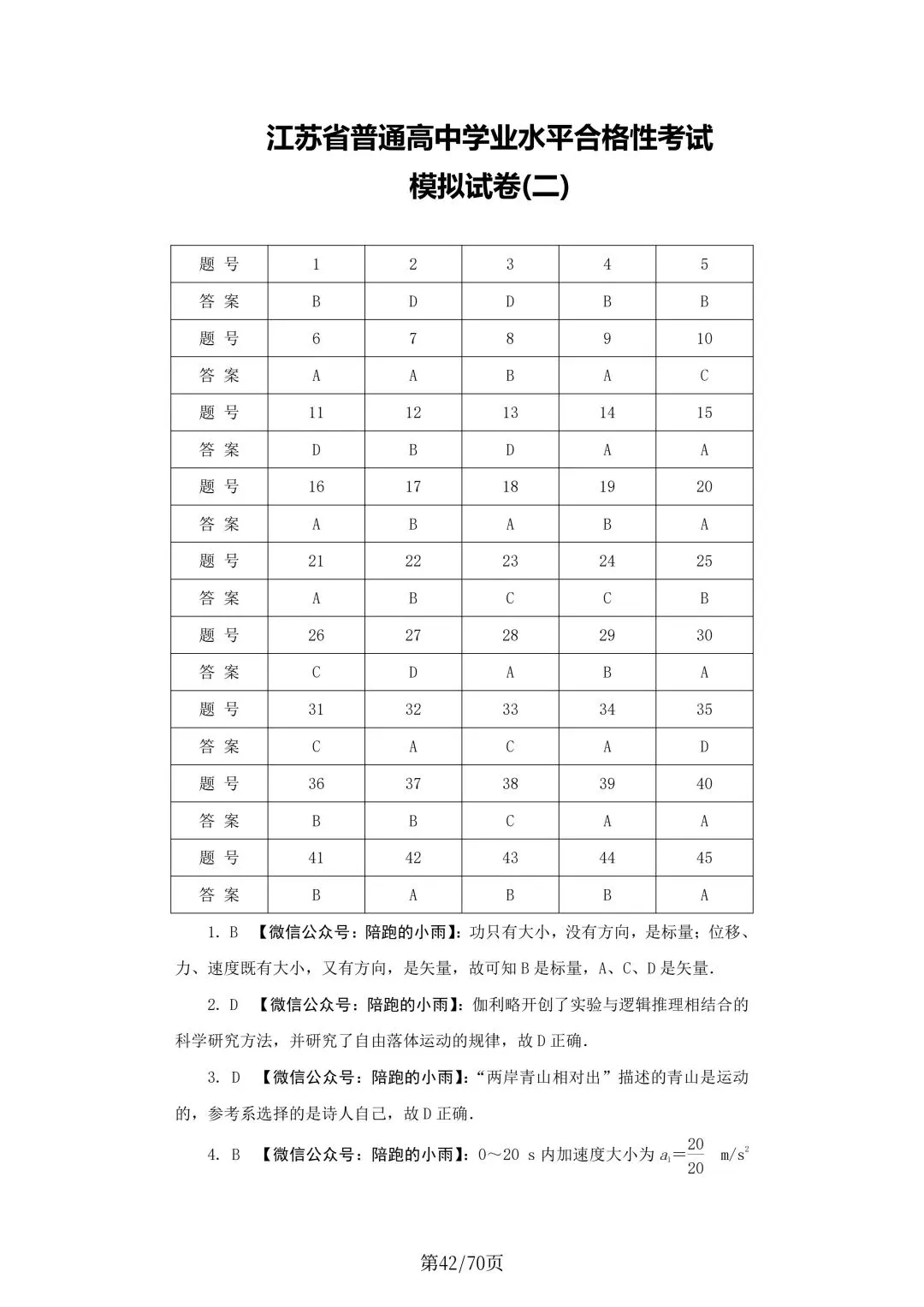 2027届江苏学测物理大试卷【附答案】-第42张图片-四季读书网