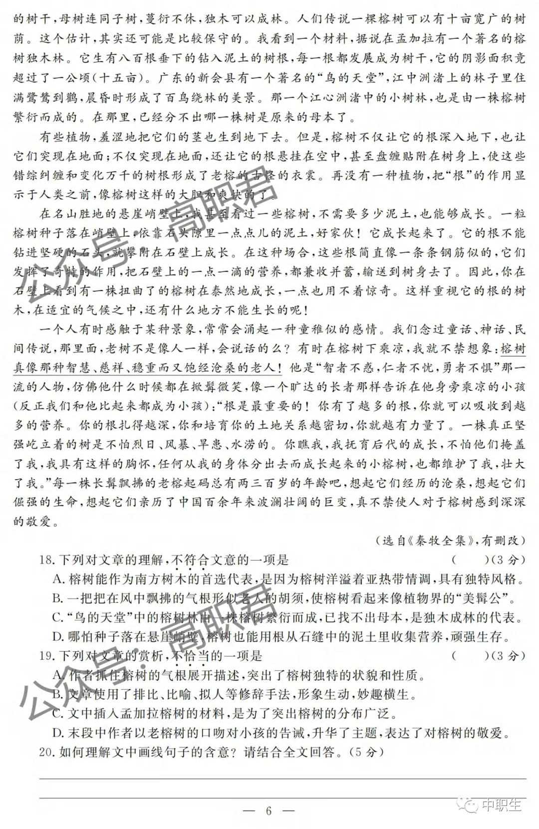 2021年3+证书真题试卷(语数英)-第9张图片-四季读书网 2021年3+证书真题试卷(语数英)-第9张图片-四季读书网