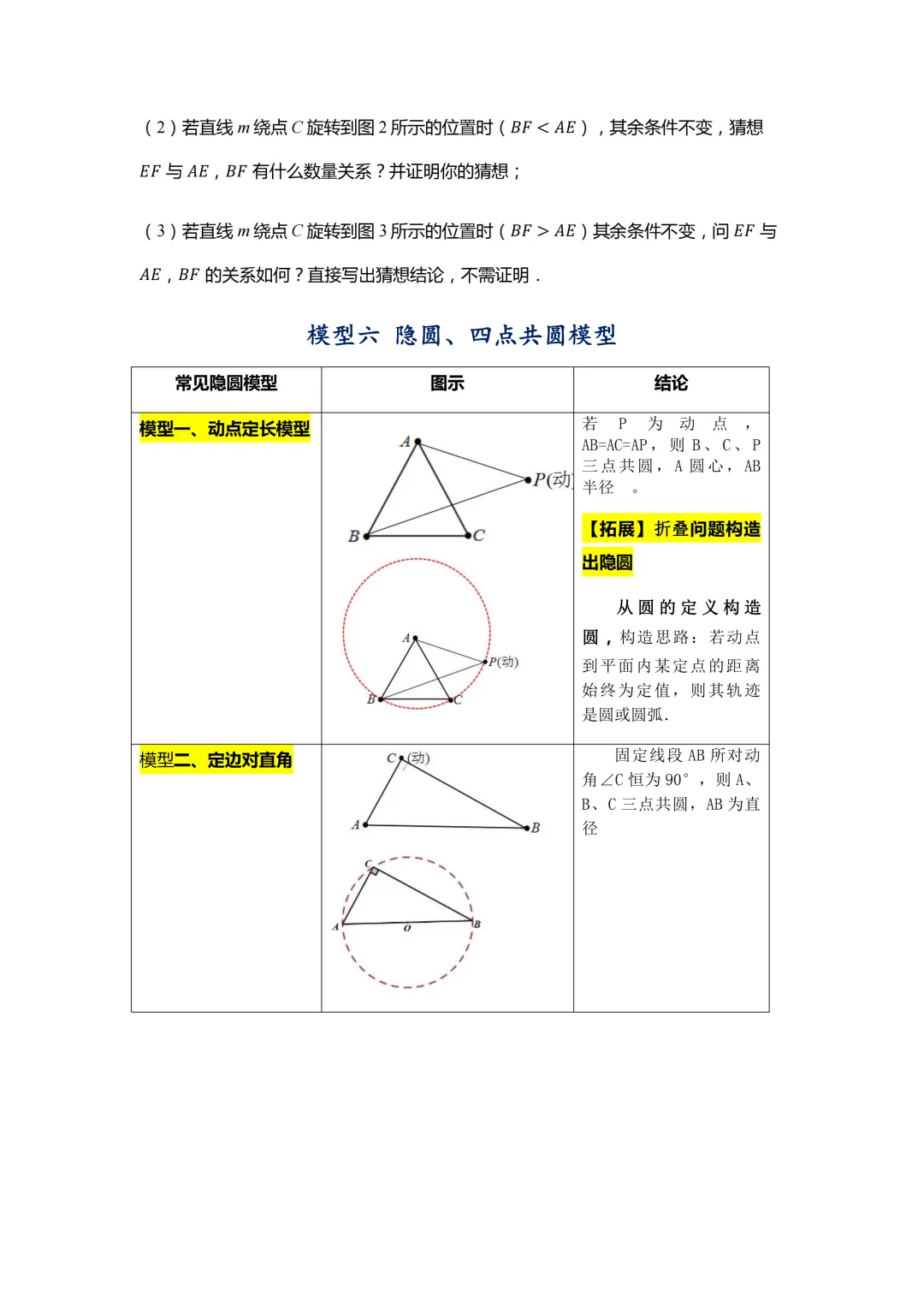 中考数学必会几何模型合集-第15张图片-四季读书网