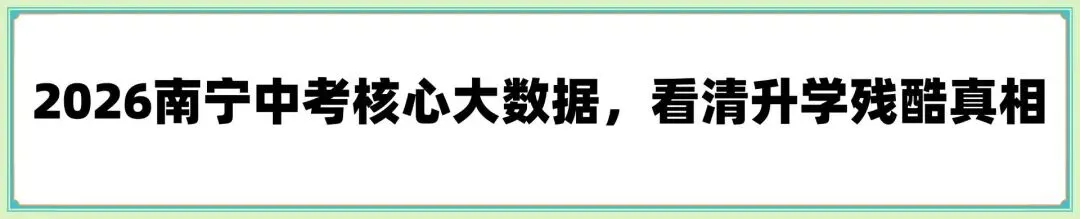 A+仅3370人!看完2026南宁中考录取数据,新初三家长立刻清醒-第1张图片-四季读书网 A+仅3370人!看完2026南宁中考录取数据,新初三家长立刻清醒-第1张图片-四季读书网