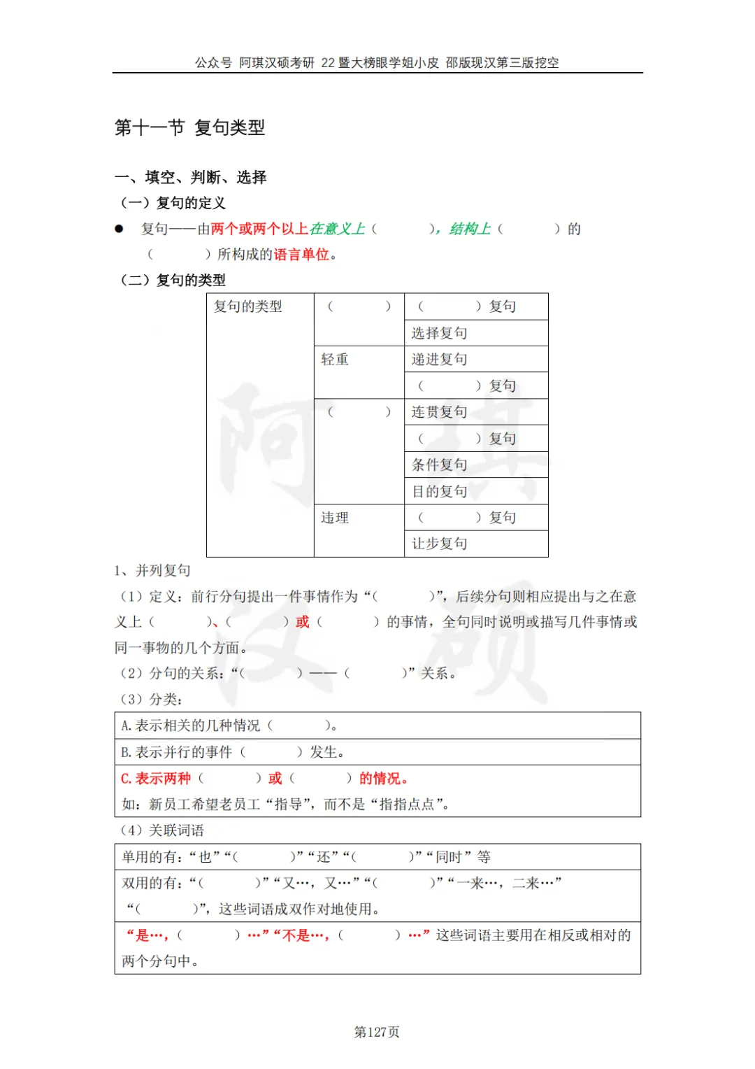 【上岸强推】阿琪汉硕2027版高分笔记真题资料-第34张图片-四季读书网