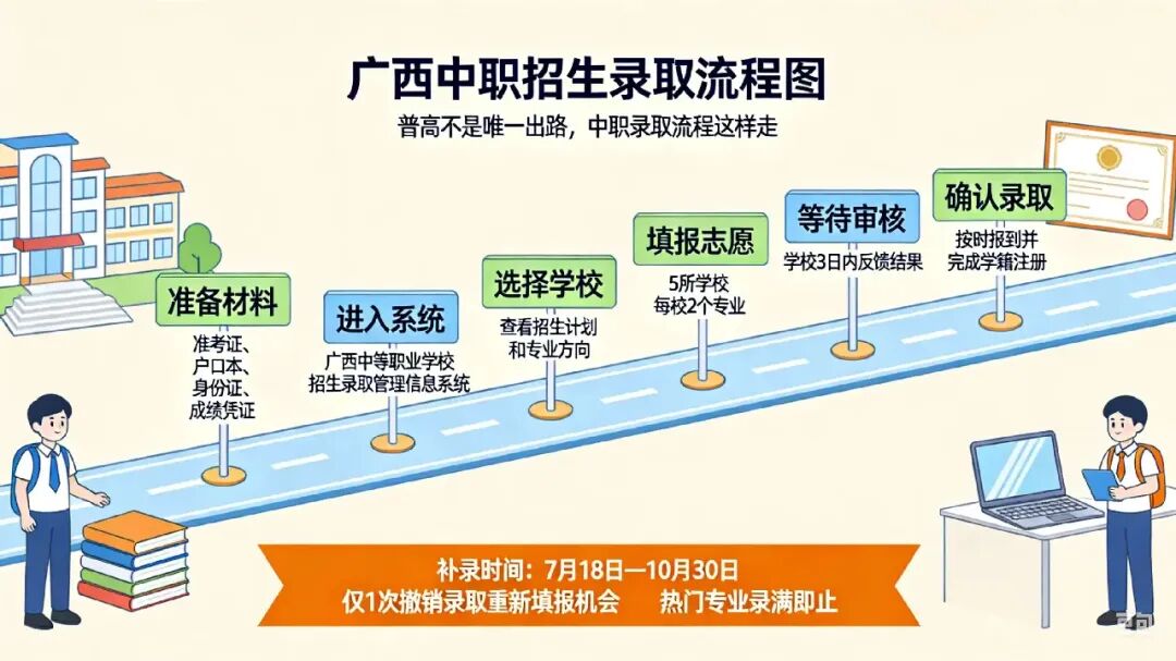 中考落榜不必焦虑,广西中职补录通道正在开放.选择正规中职,走职教高考赛道,照样考取全日制大专、本科 .-第2张图片-四季读书网 中考落榜不必焦虑,广西中职补录通道正在开放.选择正规中职,走职教高考赛道,照样考取全日制大专、本科 .-第2张图片-四季读书网