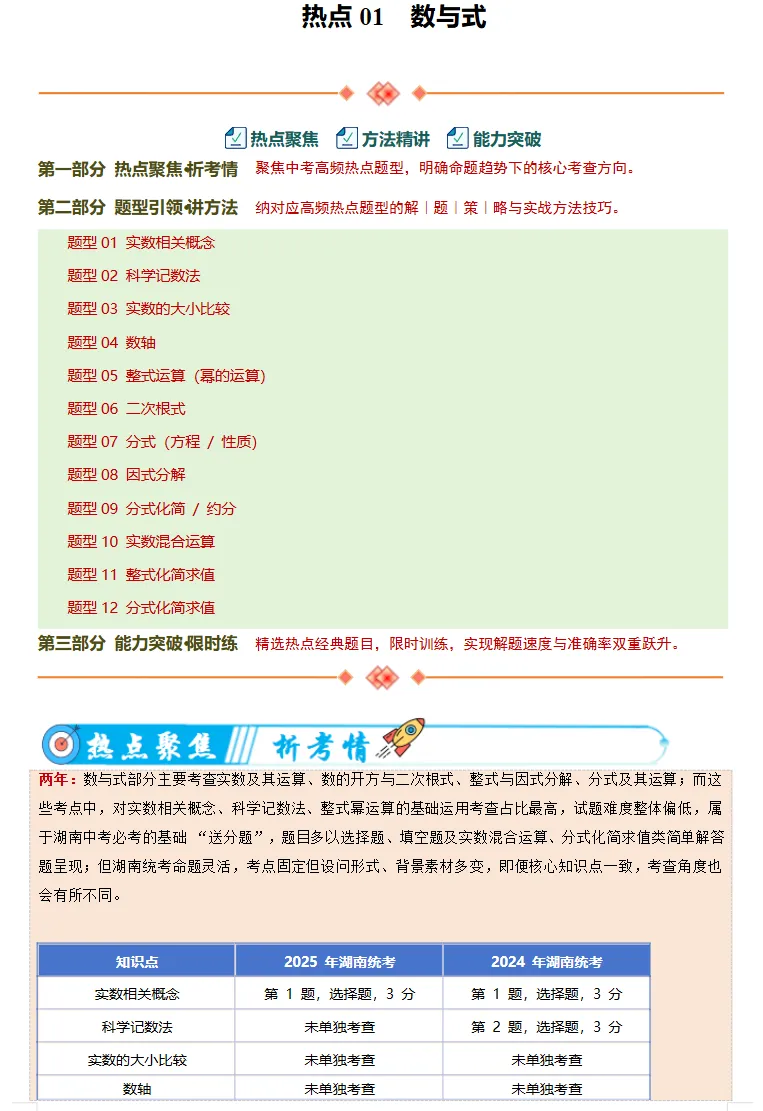 湖南专用:2026中考数学复习讲练测,备战中考考高分!-第2张图片-四季读书网 湖南专用:2026中考数学复习讲练测,备战中考考高分!-第2张图片-四季读书网