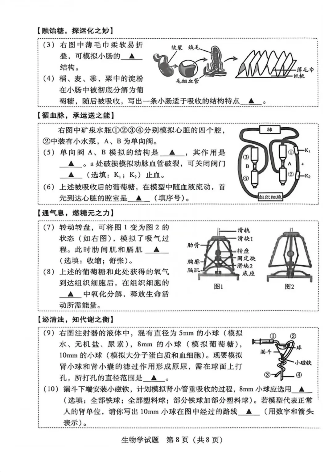 【2026中考试题】2026年运城市中考生物试题及答案-第8张图片-四季读书网 【2026中考试题】2026年运城市中考生物试题及答案-第8张图片-四季读书网