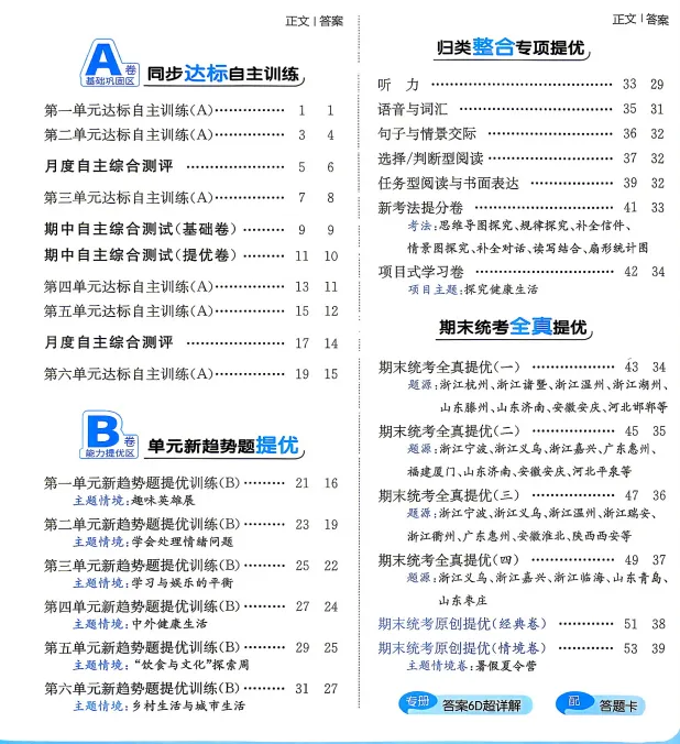 新教材五年级上册英语试卷AB卷,含1-6单元卷AB卷12套/月考卷2套/期中2套/专项归类复习卷7套/期末6套,有答题卡(人教pep版)-第1张图片-四季读书网 新教材五年级上册英语试卷AB卷,含1-6单元卷AB卷12套/月考卷2套/期中2套/专项归类复习卷7套/期末6套,有答题卡(人教pep版)-第1张图片-四季读书网