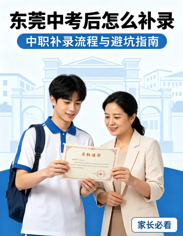 东莞中考滑档别慌!中职补录完整流程、资格、避坑指南-第1张图片-四季读书网