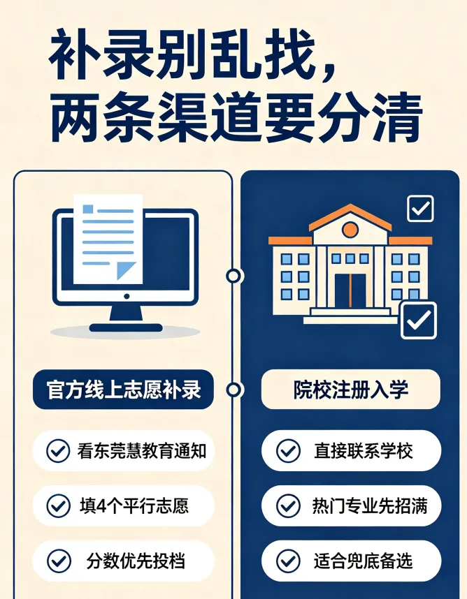 东莞中考滑档别慌!中职补录完整流程、资格、避坑指南-第3张图片-四季读书网
