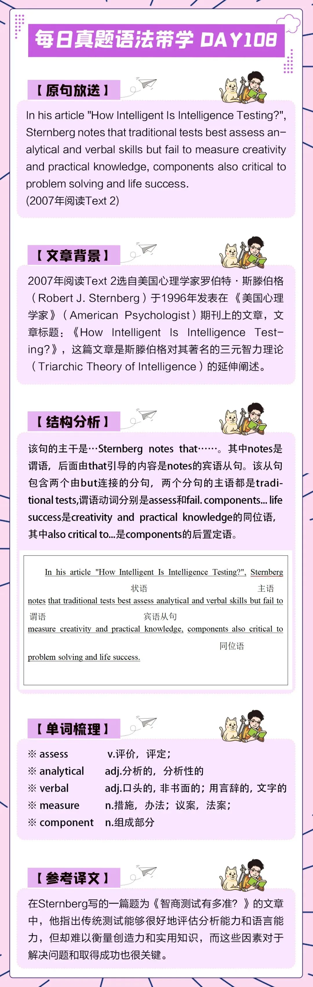 晓艳考研真题语法带学DAY108!尽小者大,慎微者著.-第4张图片-四季读书网