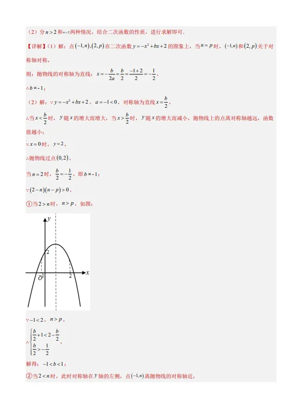 中考数学专题24--二次函数综合压轴题-第28张图片-四季读书网