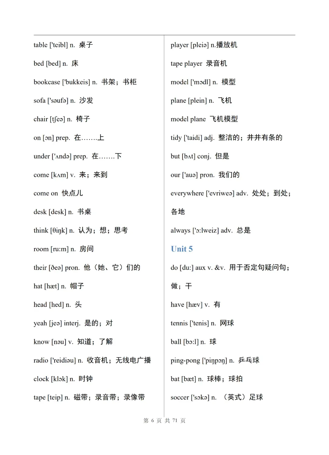 中考英语单词表(完整版)-第7张图片-四季读书网