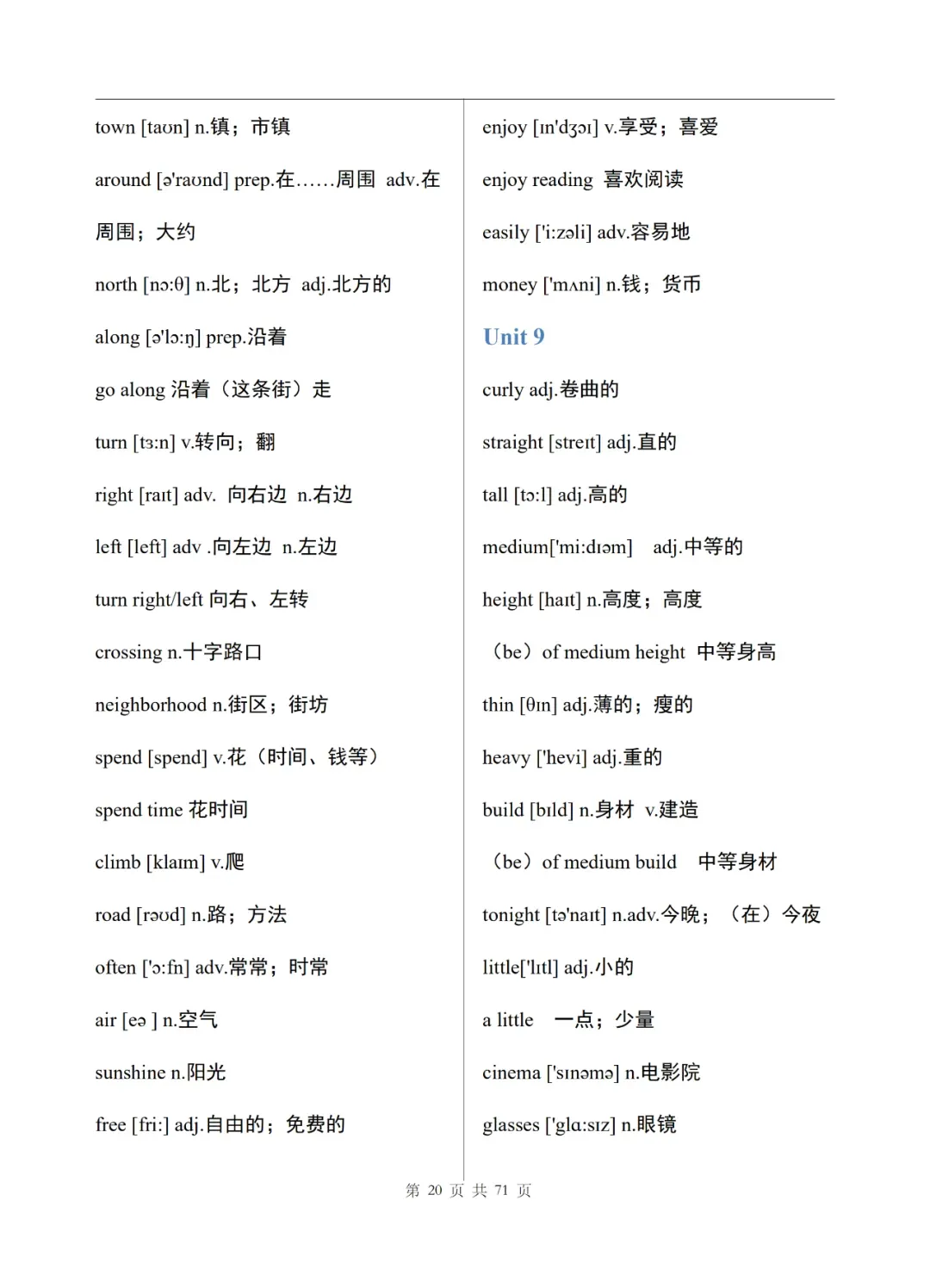 中考英语单词表(完整版)-第21张图片-四季读书网