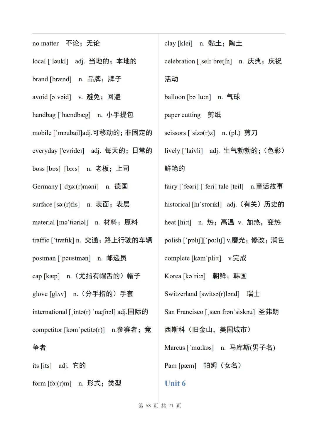 中考英语单词表(完整版)-第59张图片-四季读书网