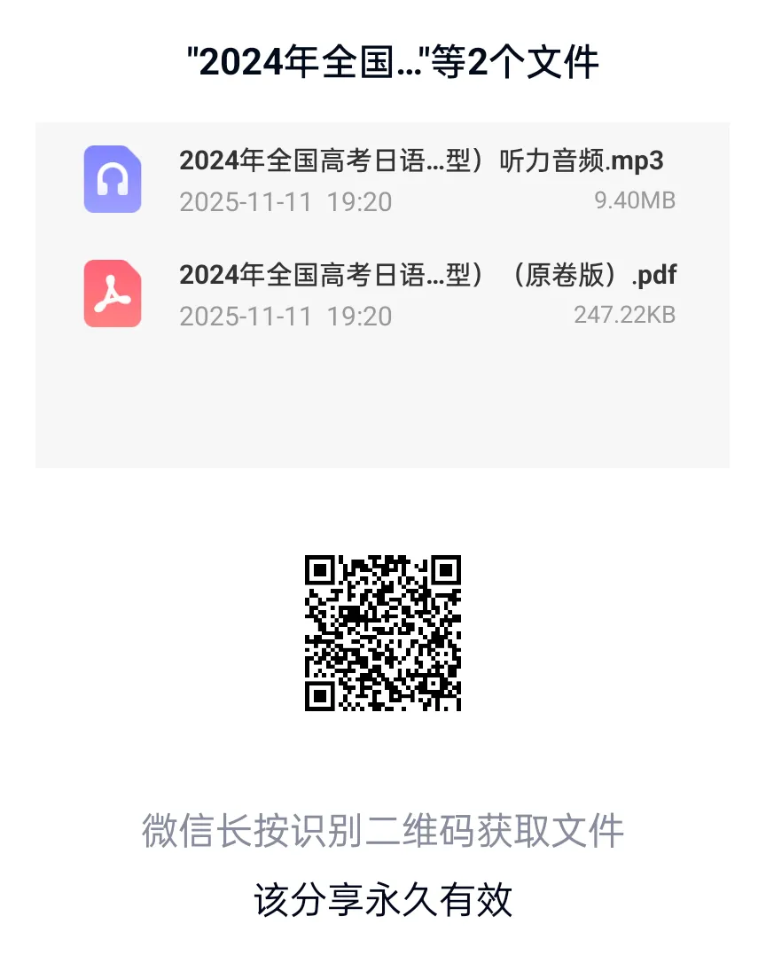 2024年高考日语新题型试卷-第2张图片-四季读书网