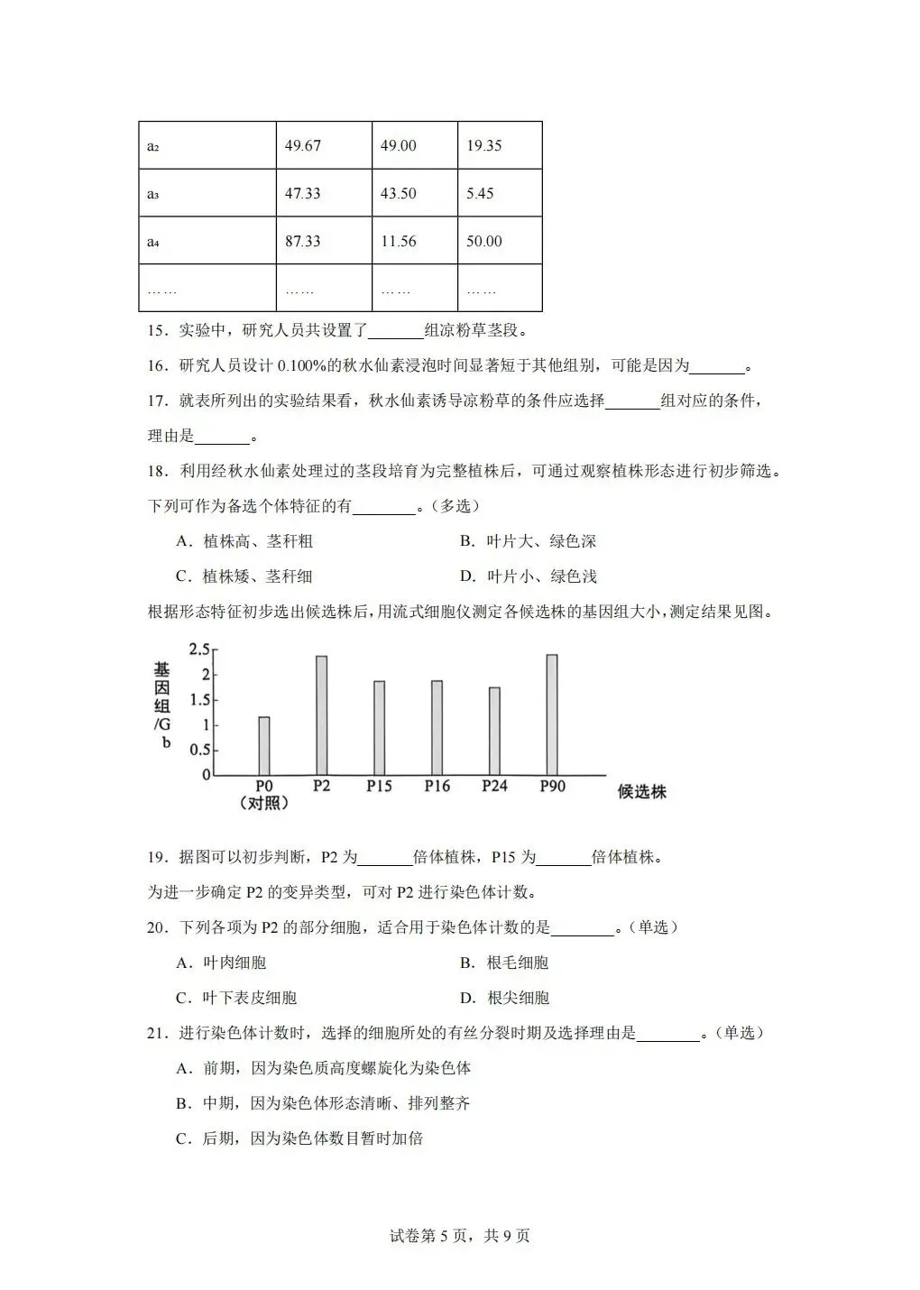 2026年静安区高二期末试卷-第5张图片-四季读书网