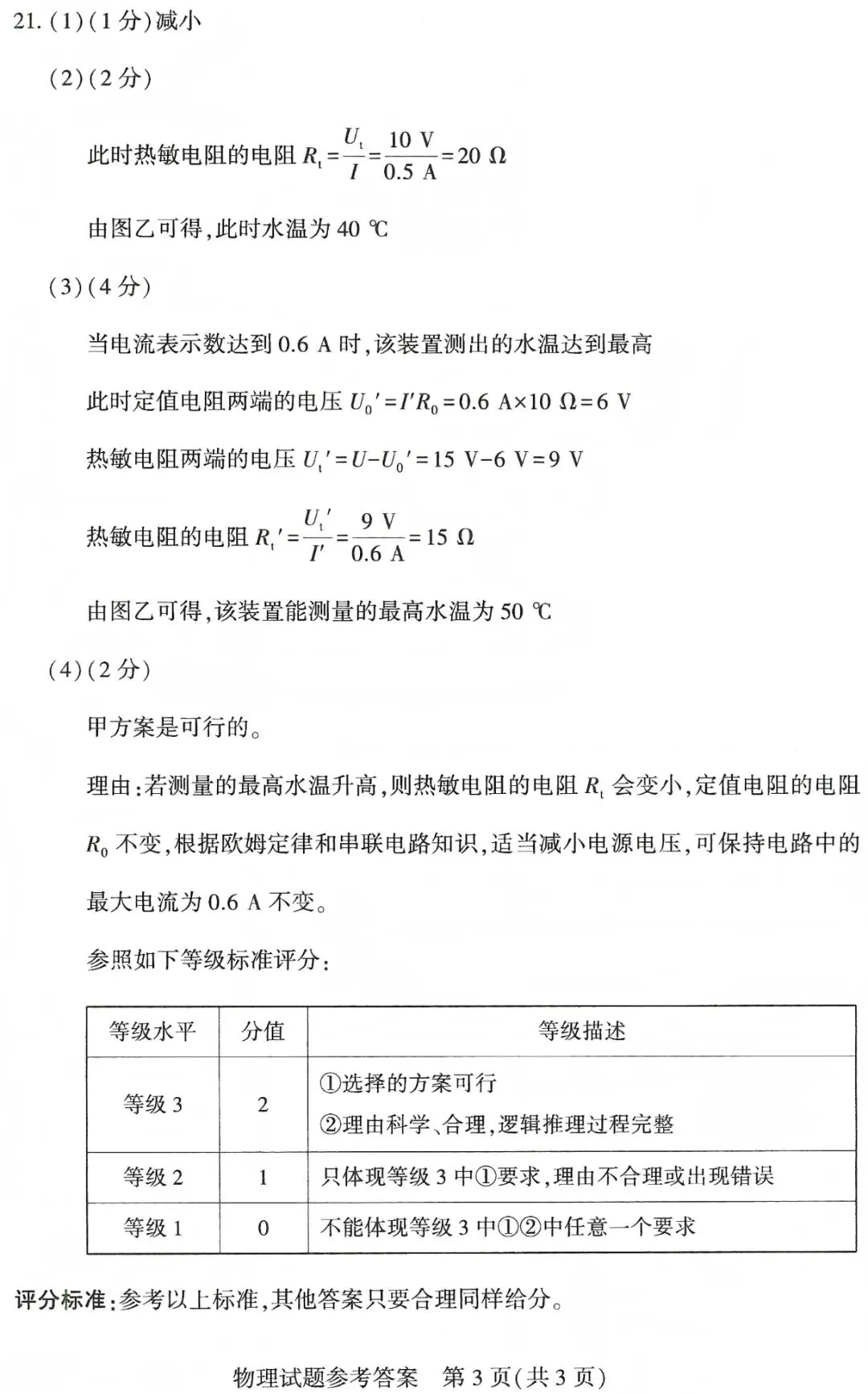 河南省2026年初中学业水平考试物理试卷!(含答案)-第9张图片-四季读书网