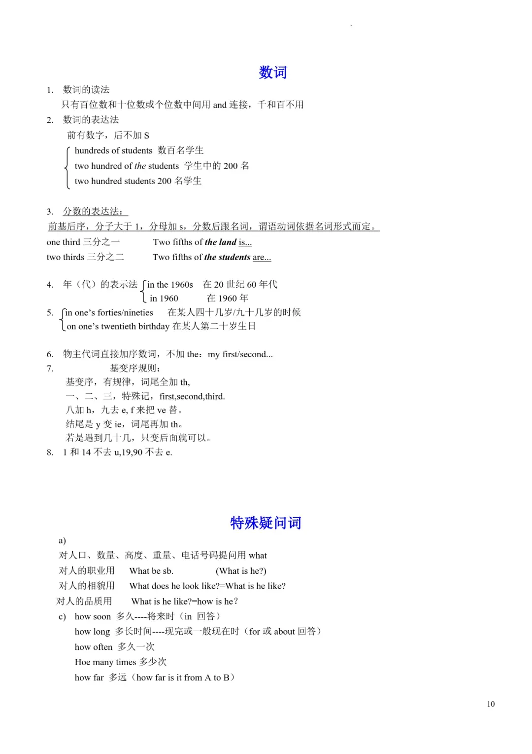 中考英语复习必背语法知识点-第10张图片-四季读书网