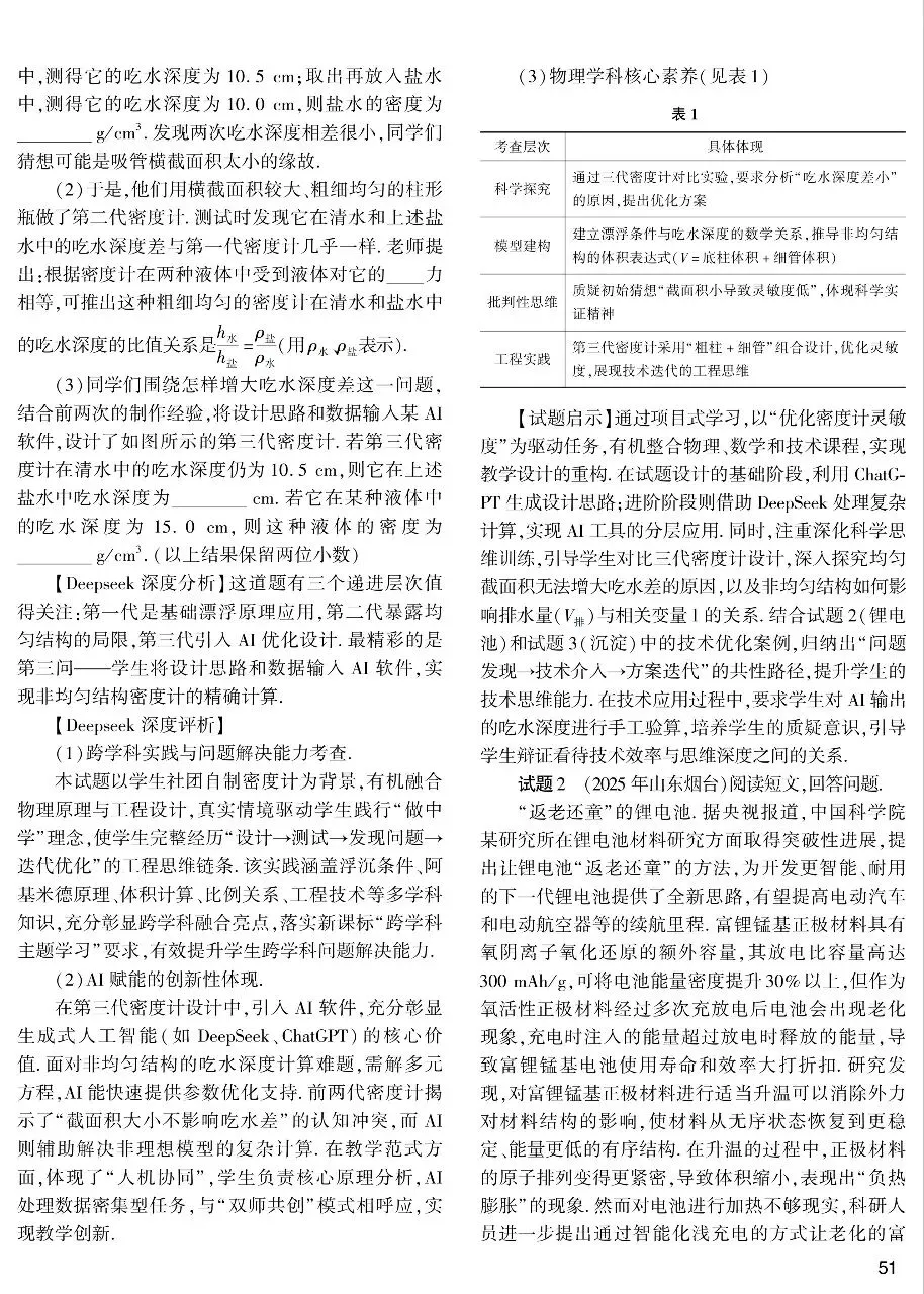 中考论文:人工智能赋能试题解析及启示--以2025年三道中考试题分析为例-第2张图片-四季读书网