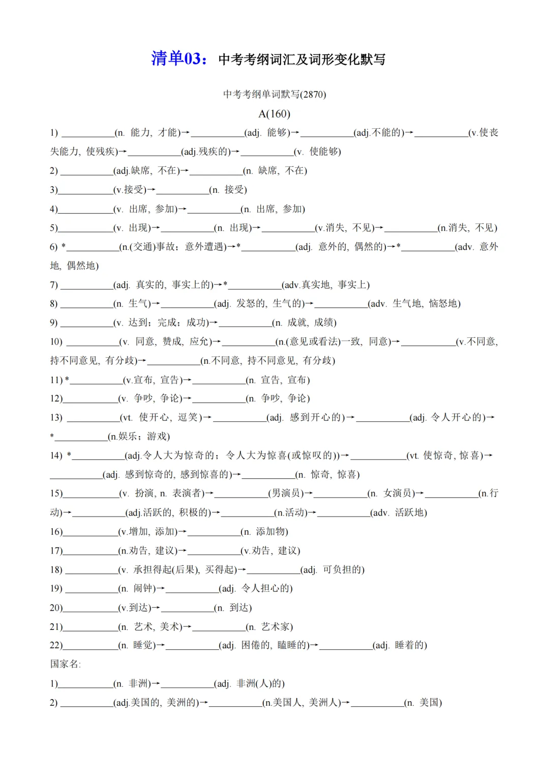 中考英语词汇通关手册!考纲词汇+熟词生义+固定搭配-第8张图片-四季读书网 中考英语词汇通关手册!考纲词汇+熟词生义+固定搭配-第8张图片-四季读书网