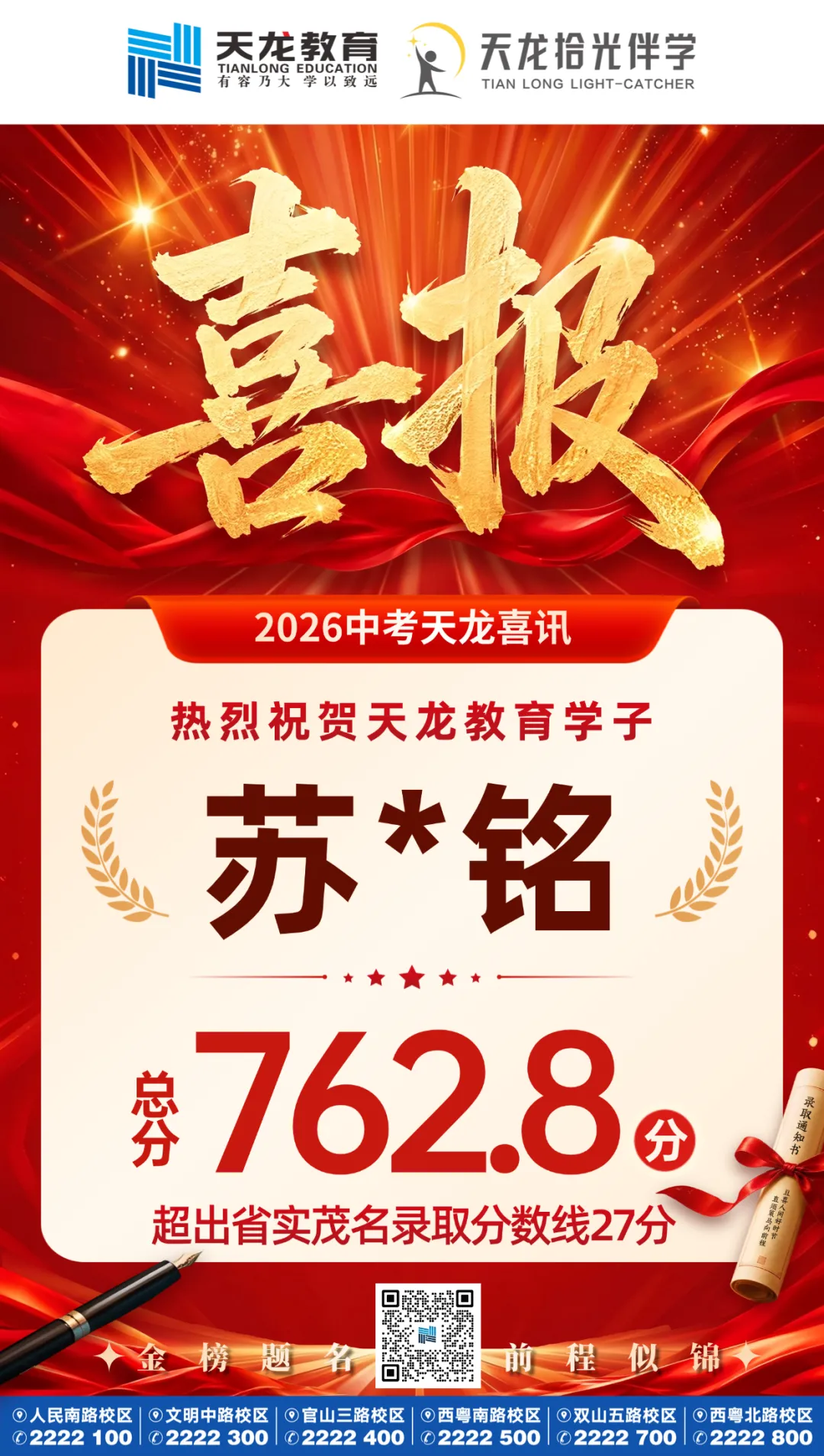 【捷报传喜】2026中考,天龙教育交出亮眼答卷!-第8张图片-四季读书网 【捷报传喜】2026中考,天龙教育交出亮眼答卷!-第8张图片-四季读书网