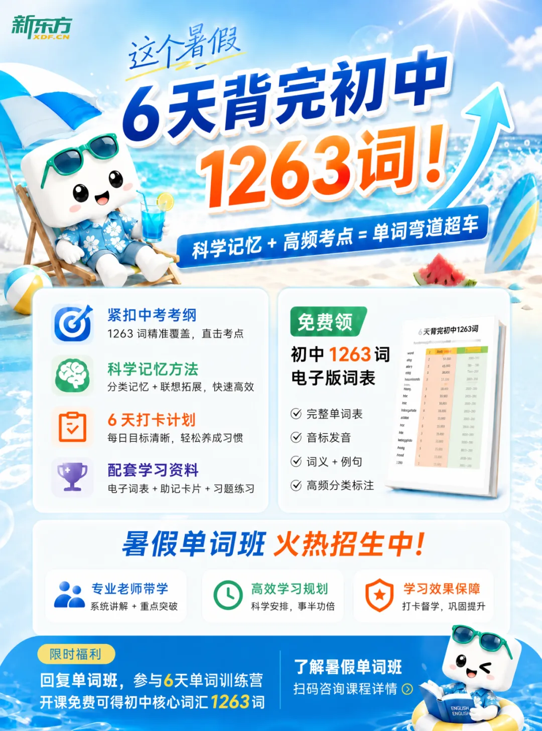 上海中考英语抢分|中考词汇暑期集训早鸟价 3960 元,限时报名!-第3张图片-四季读书网 上海中考英语抢分|中考词汇暑期集训早鸟价 3960 元,限时报名!-第3张图片-四季读书网