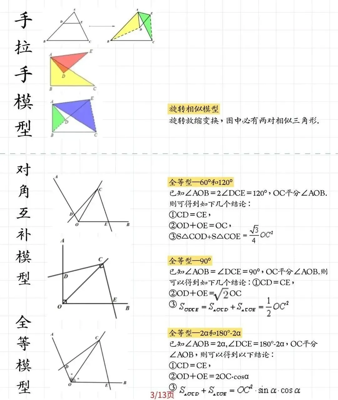 中考数学常见几何模型汇总-第3张图片-四季读书网