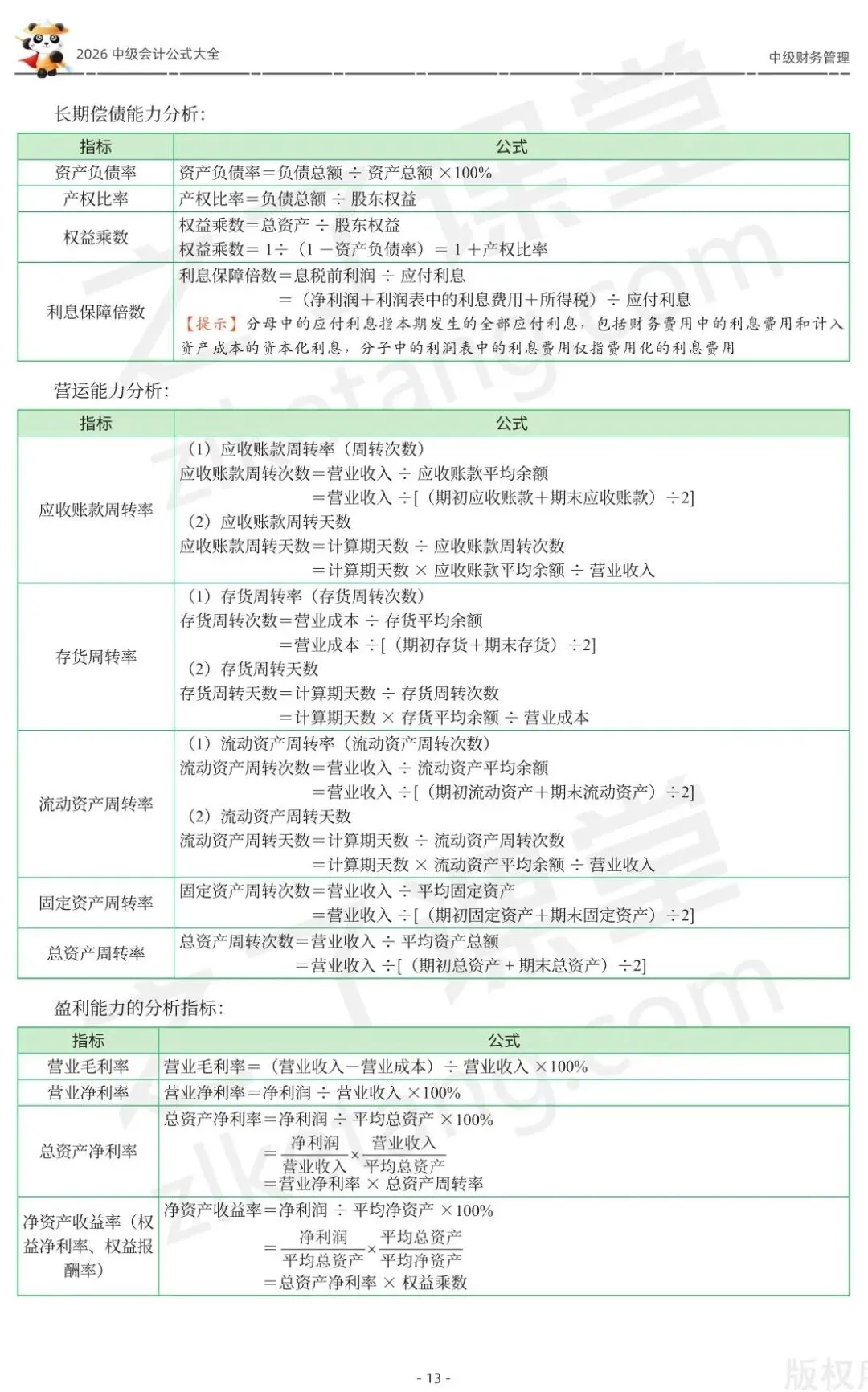 2026中级会计《公式大全及真题演练》-财管-第15张图片-四季读书网