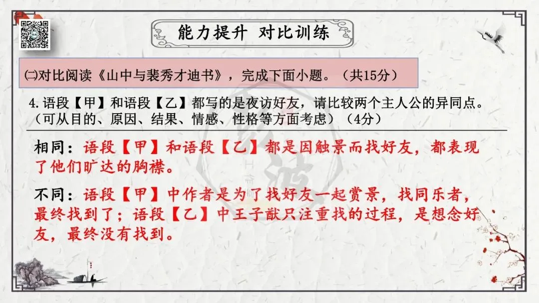 【中考专项复习课件】文言文40篇-15《记承天寺夜游》-第35张图片-四季读书网