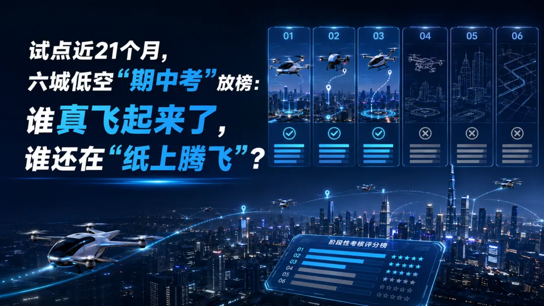 试点近21个月,六城低空＂期中考＂放榜:谁真飞起来了,谁还在＂纸上腾飞＂?-第1张图片-四季读书网