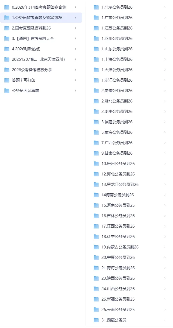 各省公务员历年真题行测+申论(更新至2026年)-第3张图片-四季读书网