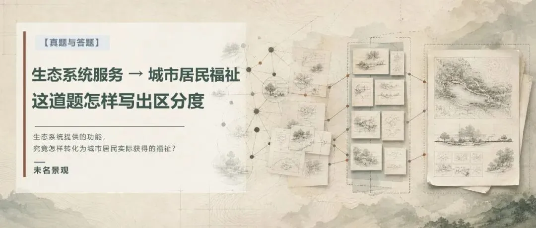 【真题 | 答题】从生态系统服务到城市居民福祉:这道题怎样写出区分度?-第1张图片-四季读书网