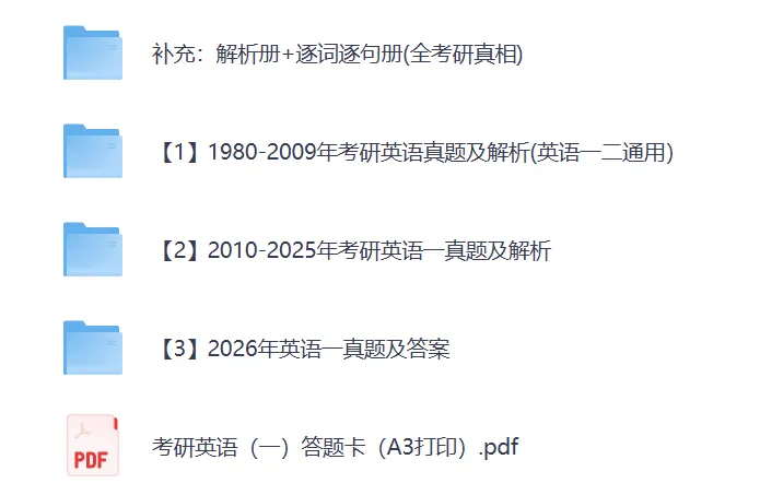 考研英语(英一英二 ) 历年真题及答案(1980-2026年)PDF20260802-第1张图片-四季读书网 考研英语(英一英二 ) 历年真题及答案(1980-2026年)PDF20260802-第1张图片-四季读书网