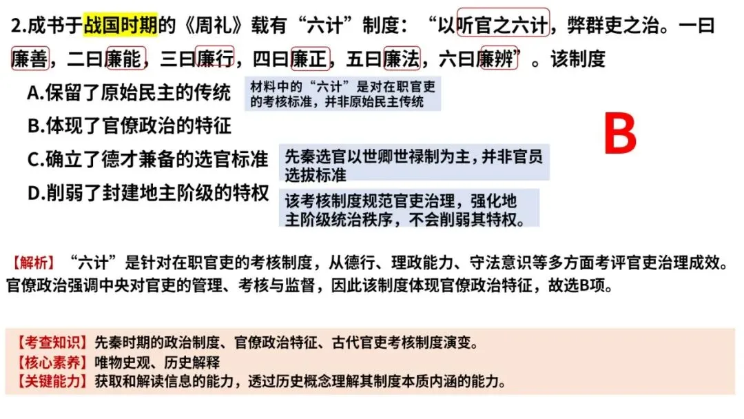 2026年高考历史真题解析(云南卷)-第5张图片-四季读书网