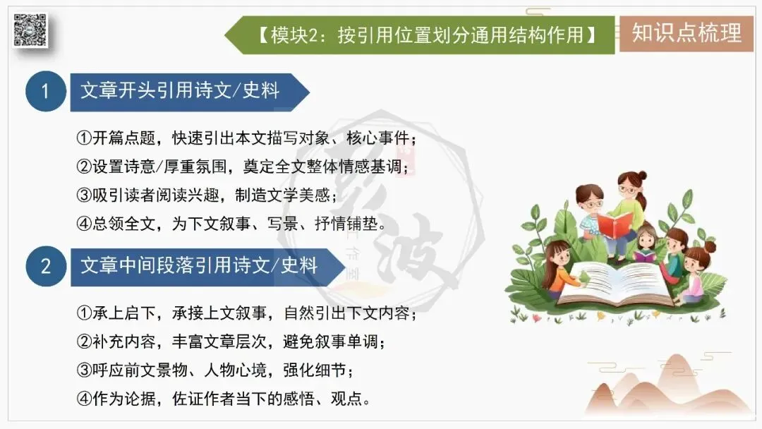 【中考专项-记叙文阅读18讲】课件+文本+例文实战-13引用诗文、史料作用分析题(5元)-第13张图片-四季读书网 【中考专项-记叙文阅读18讲】课件+文本+例文实战-13引用诗文、史料作用分析题(5元)-第13张图片-四季读书网