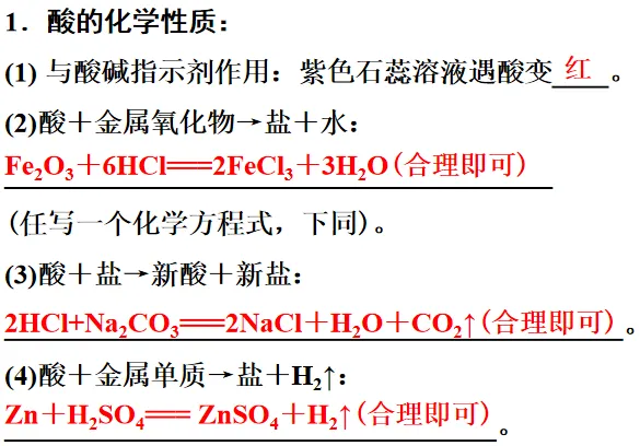 【中考化学】初中化学必考——酸碱盐的性质及转化-第3张图片-四季读书网