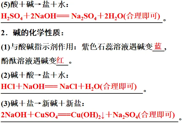 【中考化学】初中化学必考——酸碱盐的性质及转化-第4张图片-四季读书网