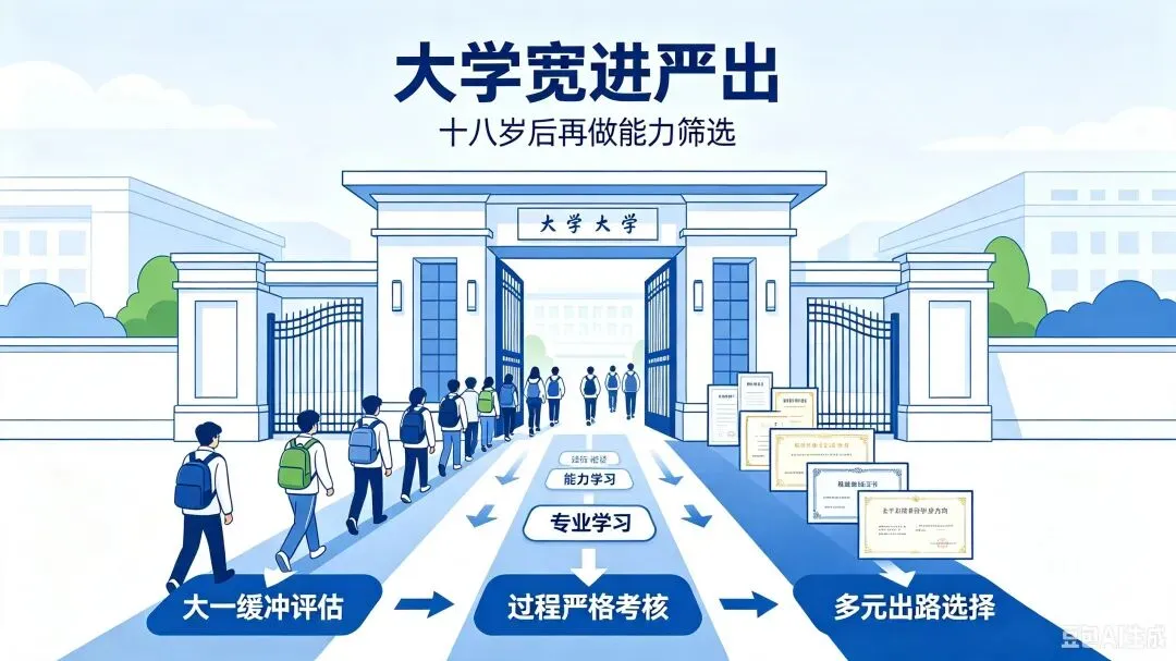 真正的教育公平:取消中考提前分流,实行大学宽进严出(通俗完整论证)-第2张图片-四季读书网