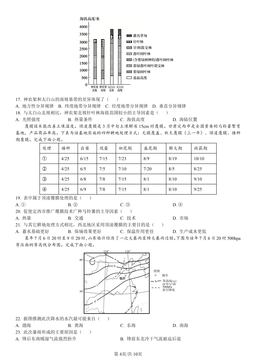 【试卷分享】慈溪高二下期末【地理·含答案与解析】-第7张图片-四季读书网 【试卷分享】慈溪高二下期末【地理·含答案与解析】-第7张图片-四季读书网