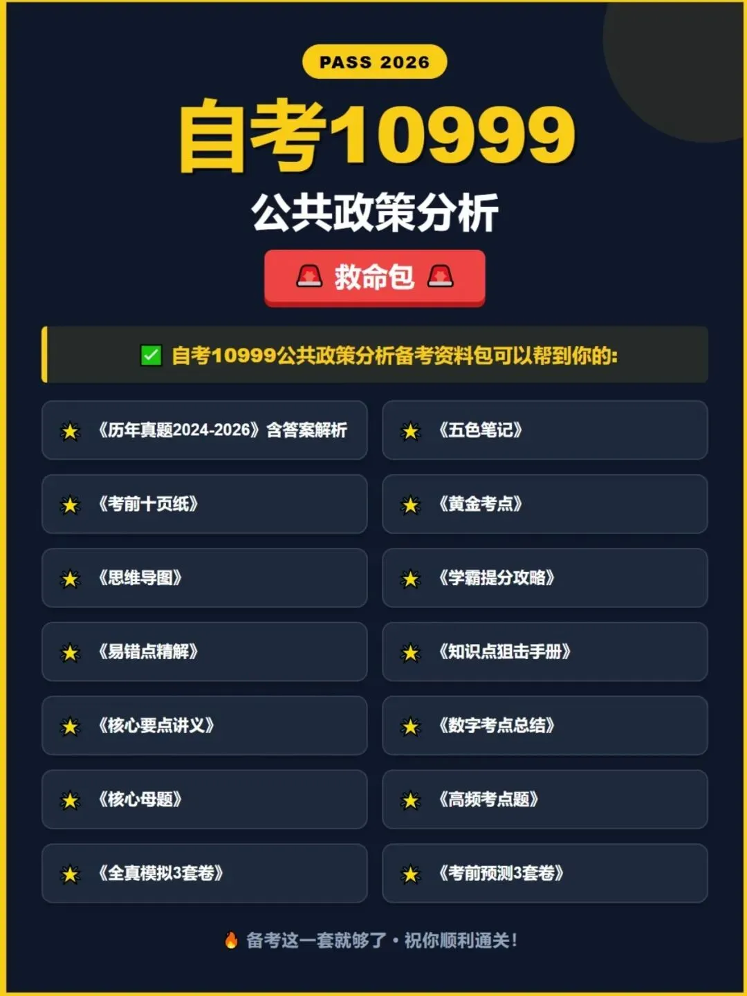 自考10999公共政策分析历年真题,考前十页纸,五色笔记,核心母题,知识点手册,核心讲义,黄金考点,思维导图备考资料新大纲刷题库软件-第6张图片-四季读书网